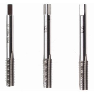 BGS technic Gewindebohrer-Satz | Vor-, Mittel- und Fertigschneider | HSS-G | M8 x 1,25 | 3-tlg.
