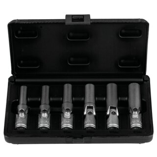 KS-TOOLS 3/8" Glühkerzen-Gelenknuss-Satz, kurz, 6-tlg.
