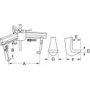 KS-TOOLS Universal-Abzieher 3-armig, 150-700mm