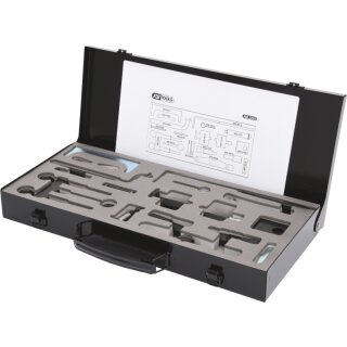KS-TOOLS Motoreinstell-Werkzeug-Satz für VAG, 19-tlg.