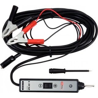 KS-TOOLS Funktionsprüflampe 6-24V DC mit 5 Meter Kabel