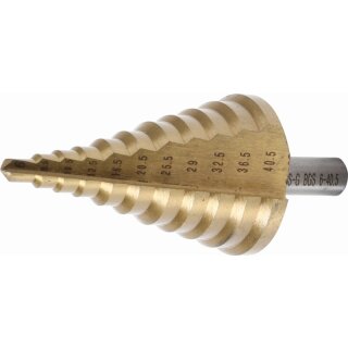BGS technic Stufenbohrer | titannitriert | Ø 6 - 40,5 mm