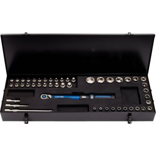 KS-TOOLS 1/2" ERGOTORQUE®precision Ratschen-Drehmomentschlüssel-Satz, 10-100Nm, 48-tlg.