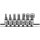 BGS technic Bit-Einsatz-Satz | Antrieb Innenvierkant 6,3 mm (1/4") | Innensechskant 4 - 12 mm | 7-tlg.