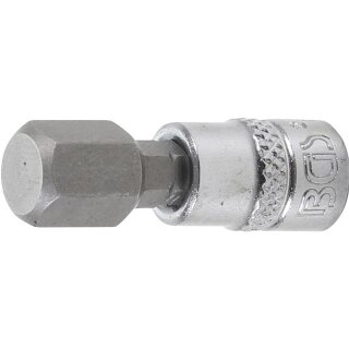 BGS technic Bit-Einsatz | Antrieb Innenvierkant 6,3 mm (1/4") | Innensechskant 10 mm