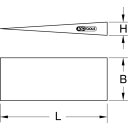KS-TOOLS BRONZEplus Steinkeil 190x47 mm