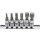 BGS technic Bit-Einsatz-Satz | Antrieb Innenvierkant 6,3 mm (1/4") | Innenvielzahn (für XZN) M4 - M12 | 6-tlg.