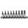 BGS technic Bit-Einsatz-Satz | Antrieb Innenvierkant 6,3 mm (1/4") | T-Profil (für Torx) mit Bohrung T10 - T50 | 9-tlg.