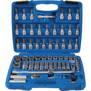 BGS technic Steckschlüssel-Satz Sechskant | Antrieb 10 mm (3/8") | 61-tlg.