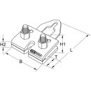 KS-TOOLS Doppelmaul-Zugklemme, 175mm