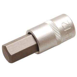 BGS technic Bit-Einsatz | Antrieb Innenvierkant 10 mm (3/8") | Innensechskant 12 mm