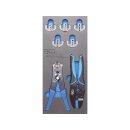 BGS technic Werkstattwageneinlage 1/3: Crimp- und...