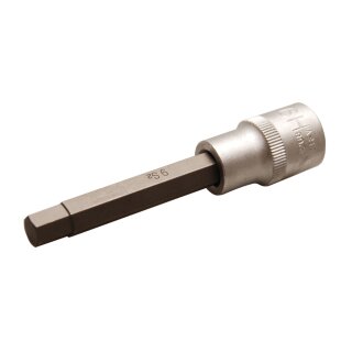 BGS technic Bit-Einsatz | Länge 100 mm | Antrieb Innenvierkant 12,5 mm (1/2") | Innensechskant 9 mm