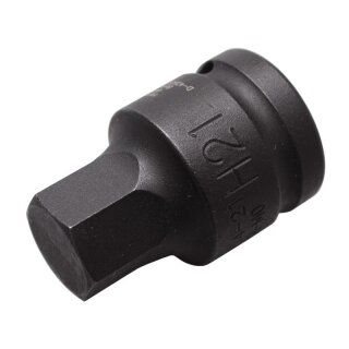 BGS technic Kraft-Bit-Einsatz | Antrieb Innenvierkant 20 mm (3/4") | Innensechskant 21 mm