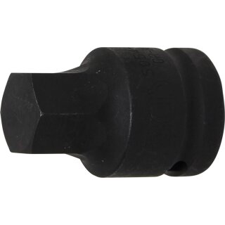 BGS technic Kraft-Bit-Einsatz | Antrieb Innenvierkant 20 mm (3/4") | Innensechskant 22 mm