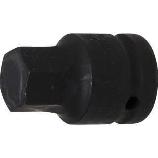 BGS technic Kraft-Bit-Einsatz | Antrieb Innenvierkant 20 mm (3/4") | Innensechskant 23 mm