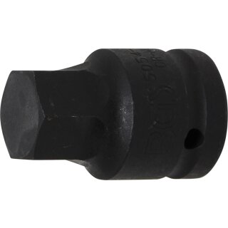 BGS technic Kraft-Bit-Einsatz | Antrieb Innenvierkant 20 mm (3/4") | Innensechskant 24 mm