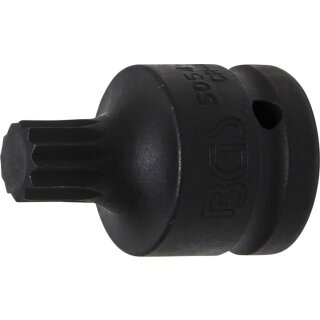 BGS technic Kraft-Bit-Einsatz | Antrieb Innenvierkant 20 mm (3/4") | Innenvielzahn (für XZN) M16
