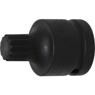 BGS technic Kraft-Bit-Einsatz | Antrieb Innenvierkant 20 mm (3/4") | Innenvielzahn (für XZN) M18