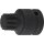 BGS technic Kraft-Bit-Einsatz | Antrieb Innenvierkant 20 mm (3/4") | Innenvielzahn (für XZN) M24