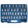 BGS technic Bit-Einsatz-Satz | Antrieb Innenvierkant 12,5 mm (1/2"), Außensechskant 8 mm (5/16") | 49-tlg.