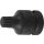 BGS technic Kraft-Bit-Einsatz | Antrieb Innenvierkant 12,5 mm (1/2") | Innenvielzahn (für XZN) M12