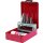 KS-TOOLS HSS Co Blechschälbohrer-Satz, Stahlblechkassette 4-tlg.