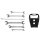 BGS technic Doppel-Maulschlüssel-Satz | SW 6x7 - 17x19 mm | 6-tlg.