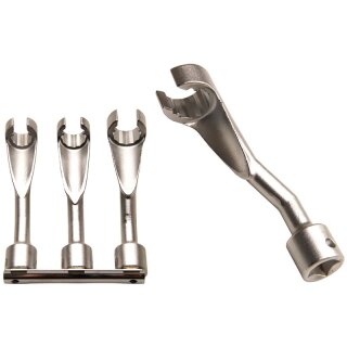 BGS technic Leitungsschlüssel-Satz, offen | Antrieb Innenvierkant 12,5 mm (1/2") | SW 14 - 17 - 19 mm