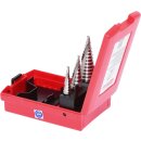 KS-TOOLS HSS Stufenbohrer-Satz, Kunststoffkassette 3-tlg.