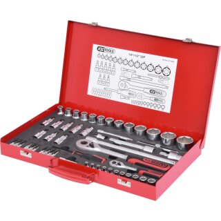 KS-TOOLS 1/4"+1/2" Steckschlüssel-Satz, 52-tlg.