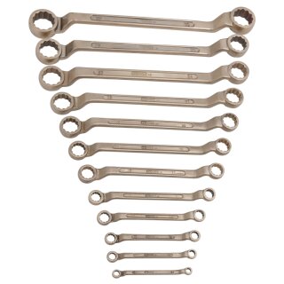 KS-TOOLS BRONZEplus Doppel-Ringschlüssel-Satz, gekröpft 12-tlg. 6-32mm
