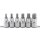 BGS technic Bit-Einsatz-Satz | Antrieb Innenvierkant 12,5 mm (1/2") | Innensechskant 6 - 14 mm | 6-tlg.