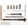 KS-TOOLS Injektoren-Dichtsitz-Reinigungs-Satz, 13-tlg.