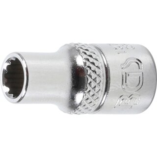 BGS technic Steckschlüssel-Einsatz Zwölfkant | Antrieb Innenvierkant 6,3 mm (1/4") | SW 5,5 mm