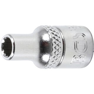 BGS technic Steckschlüssel-Einsatz Zwölfkant | Antrieb Innenvierkant 6,3 mm (1/4") | SW 4,5 mm