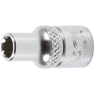 BGS technic Steckschlüssel-Einsatz Zwölfkant | Antrieb Innenvierkant 6,3 mm (1/4") | SW 5 mm