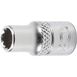 BGS technic Steckschlüssel-Einsatz Zwölfkant | Antrieb Innenvierkant 6,3 mm (1/4") | SW 6 mm