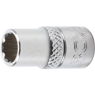 BGS technic Steckschlüssel-Einsatz Zwölfkant | Antrieb Innenvierkant 6,3 mm (1/4") | SW 7 mm