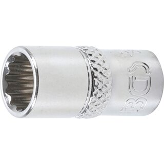 BGS technic Steckschlüssel-Einsatz Zwölfkant | Antrieb Innenvierkant 6,3 mm (1/4") | SW 8 mm