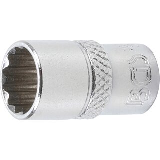 BGS technic Steckschlüssel-Einsatz Zwölfkant | Antrieb Innenvierkant 6,3 mm (1/4") | SW 10 mm