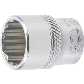 BGS technic Steckschlüssel-Einsatz Zwölfkant | Antrieb Innenvierkant 6,3 mm (1/4") | SW 14 mm
