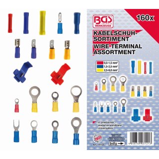 BGS technic Kabelschuh-Sortiment | 160-tlg.