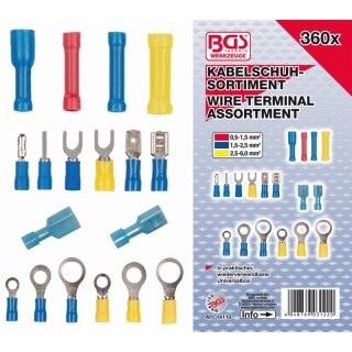 BGS technic Kabelschuh-Sortiment | 360-tlg.