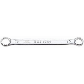 BGS technic Doppel-Ringschlüssel | extra flach | SW 8 x 9 mm