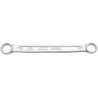 BGS technic Doppel-Ringschlüssel | extra flach | SW 10 x 11 mm