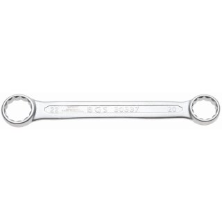 BGS technic Doppel-Ringschlüssel | extra flach | SW 20 x 22 mm