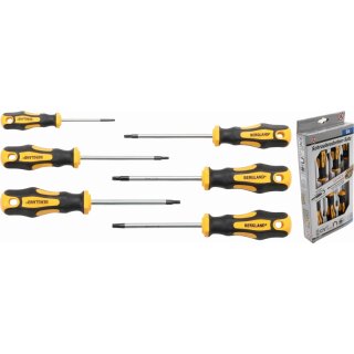 Kraftmann Schraubendreher-Satz | T-Profil (für Torx) T10 - T30 | 6-tlg.