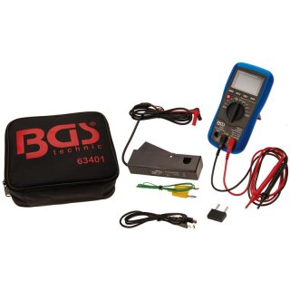 BGS technic Kfz-Digital-Multimeter mit USB-Schnittstelle
