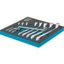 HAZET Doppel-Ringschlüssel-Satz 163-101/9 | Außen-Doppel-Sechskant Profil | Anzahl Werkzeuge: 9 | 6 X 7  21 X 23